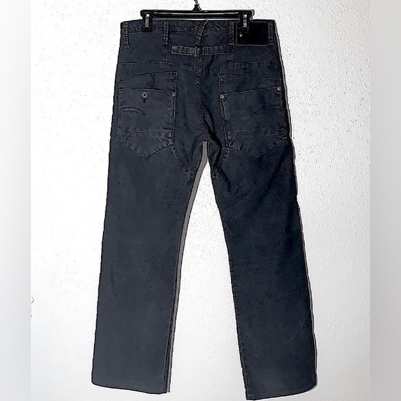 G-STAR Originals Raw Denim black corduroy Jeans Sz 31x34 mens like